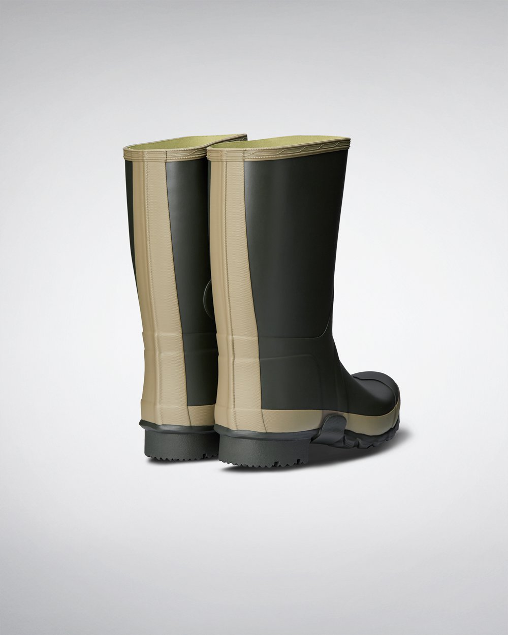 Hunter Gardener Short Rain Boots - Shop Online Mens Dark Olive - RUGKCT045